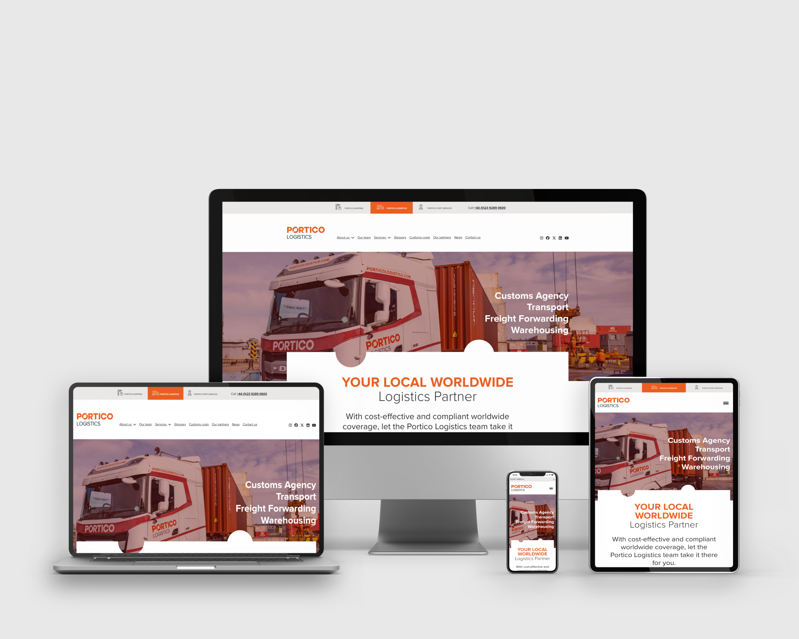 PORTICO LOGISTICS - Kurumsal Web Site Tasarımı