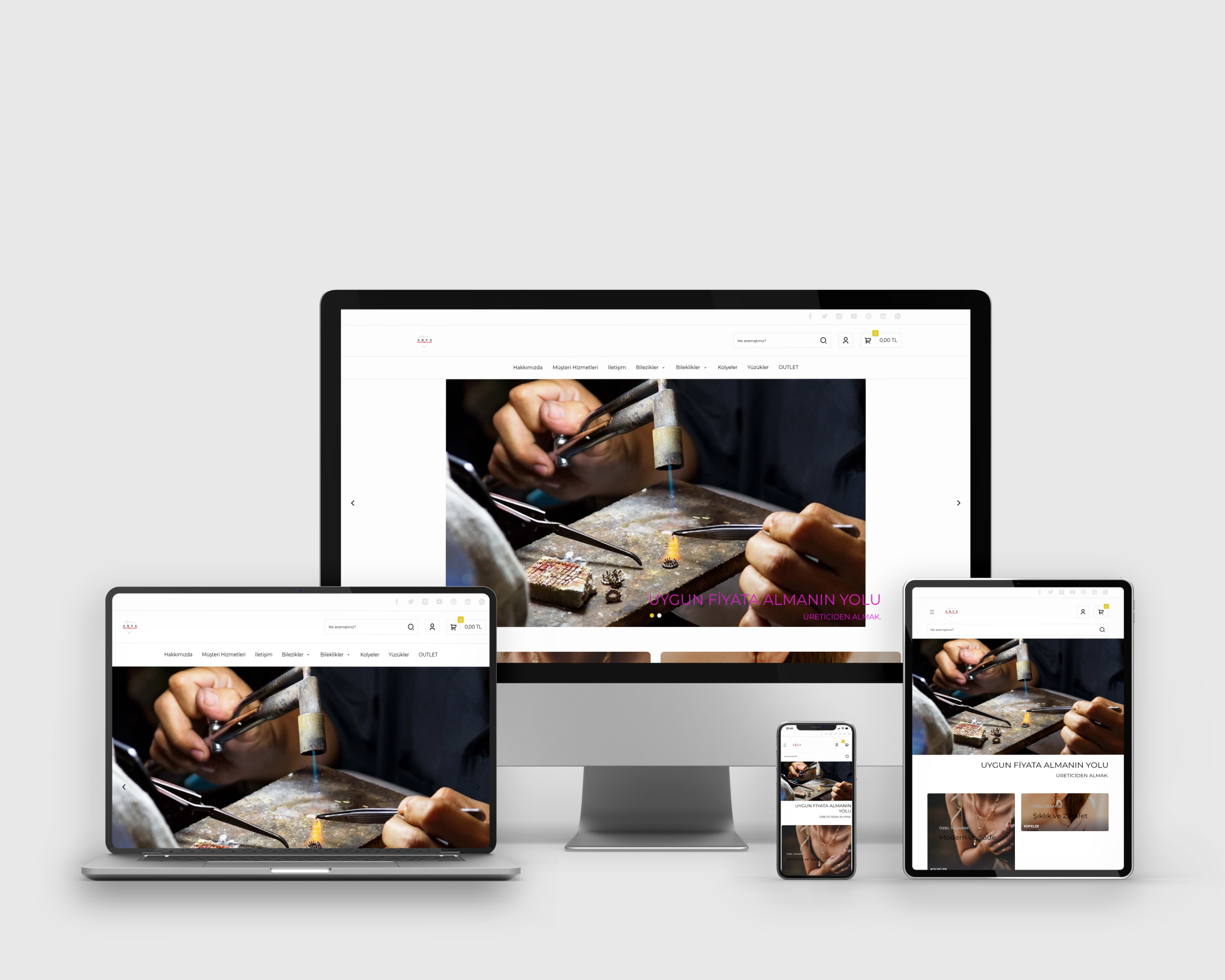 Asya Kuyumculuk - e-Ticaret Site Tasarımı