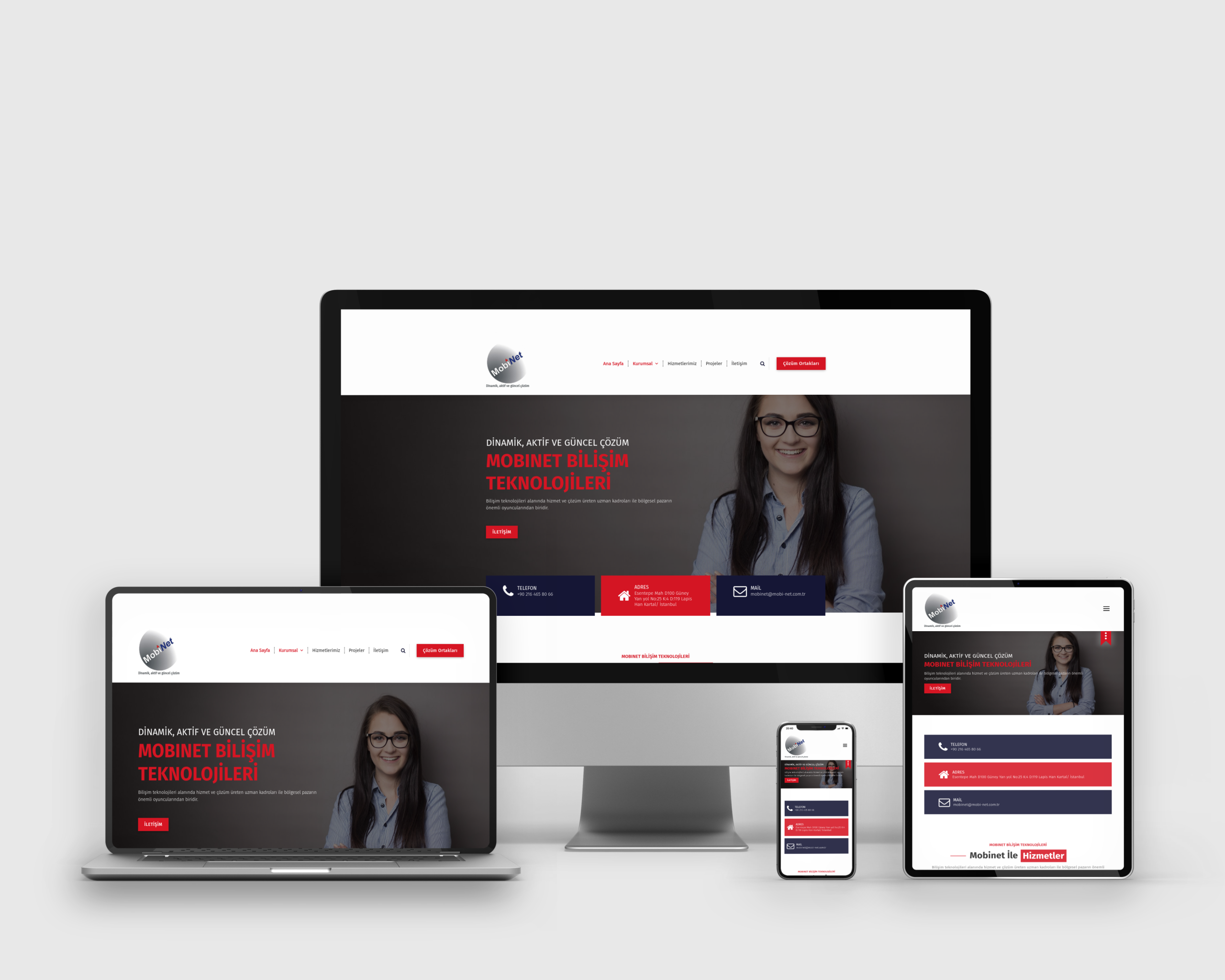 MobiNet - Kurumsal Site Tasarımı